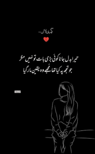 Best Urdu Poetry with Images | Yaqeen Mar gya - Sad Shayari