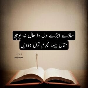 Sade Ujre Dil Dal Hal Na Puch – Shakir Shuja Abadi Saraiki Poetry